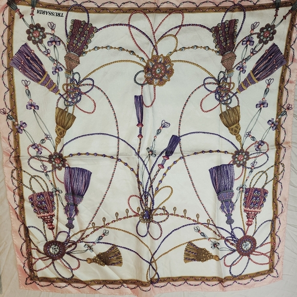 Trussardi Silk Scarf Large Square - Picture 4 of 17
